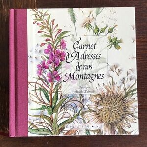 French Address Book, Botanical Luxury High Quality, France